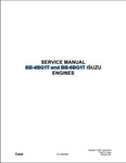 Case ISUZU BB-4BG1T and BB-6BG1T Engine Workshop Service Repair Manual