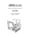 Hanix N1502 Mini Excavator Operation & Service Manual