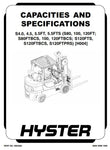 Hyster S80-100-120FT, S80-100FTBCS, S120FTS, S120FTPRS Forklift Truck H004 Series Service Repair Manual (USA)