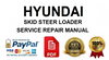 Hyundai HSL1500T Skid Steer Loader Service Repair Manual 