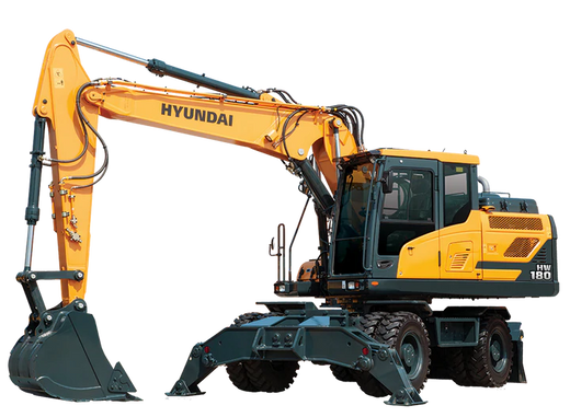Hyundai HW180 Wheel Excavators Operator Manual Download