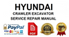 Hyundai R110-7 Crawler Excavator Service Repair Manual 