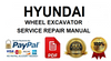 Hyundai R180W-9S Wheel Excavator Service Repair Manual 