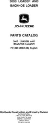 John Deere 300B Backhoe Loader Parts Manual PC1428