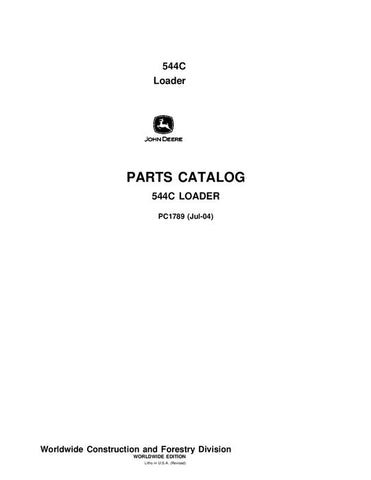 John Deere 544C C Series Loader Parts Manual PC1789