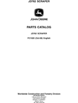 John Deere 762 Series Scraper Parts Manual PC1520