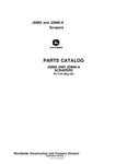 John Deere 860, 860A A Series Scraper Parts Manual PC1124