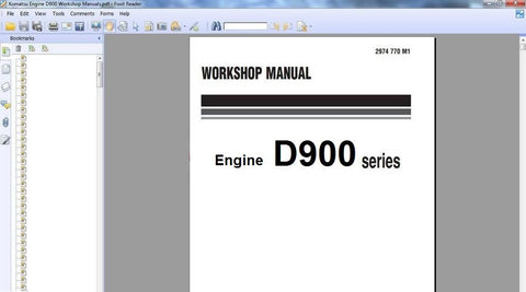 KOMATSU D900 Series Diesel Engine Workshop Service Repair Manual