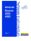 New Holland Boomer 4055 4060 Tractor Operator's Manual 87477192 