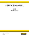 New Holland E18C Mini Excavator Service Repair Manual 48139720