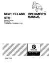 New Holland GT20 Garden Tractor Operator’s Manual 86602567