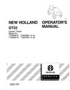 New Holland GT22 Garden Tractor Operator’s Manual 86602568