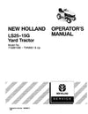 New Holland LS25-15G Yard Tractor Operator’s Manual 86599813 