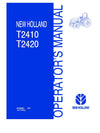 New Holland T2410 T2420 Tractor Operator's Manual 87356067 