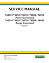 New Holland T6030 T6050 T6070 T6080 T6090 Sidewinder II Range Command / Power Command Tractor Service Repair Manual 87727160BNA