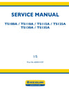 New Holland TS100A TS110A TS115A TS125A TS130A TS135A Tractor Service Repair Manual 6045515107