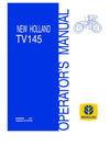 New Holland TV145 Tractor Operator's Manual 87639930 