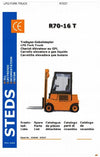 Still R70-16T LPG Forklift Truck Series R7037 Spare Parts Catalog Manual