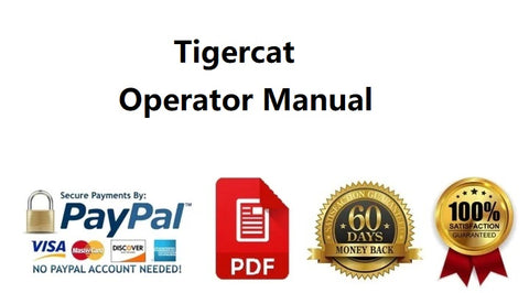 PDF Tigercat X830E (83064001 – 83065000) Feller Buncher Operator Manual