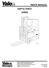 Yale ERP10RCF ERP12RCF ERP15RCF Electric Forklift Truck A888 Series Parts Manual (Europe)